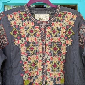 Johnny Was tunic, small, worn once!